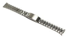 Cinturino per orologio oyster XL lungo acciaio inox 20mm deployante watch strap