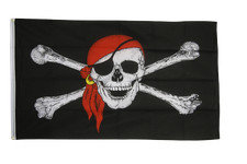 Pirate Flags - Large 5 x 3 FT - Jolly Roger Skull Crossbones Swords Skeleton