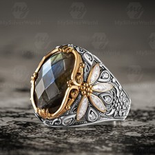 925 Sterling Silver Faceted