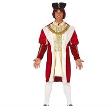 Costume re nobile del Rinascimento taglia unica uomo