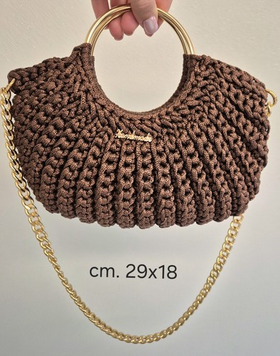 Borsa uncinetto fatta mano - uncinetto, a