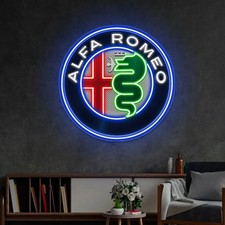 Insegna Neon Logo Alfa Romeo
