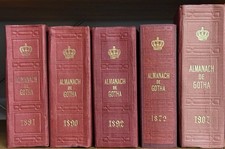 Almanacco di Gotha. Lotto di 6
