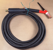NICE WELDCRAFT WP17 TIG TORCH + tubo flessibile cavo 12' con connettore spina Lenco Miller