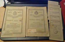 2 LIBRETTI POSTALI Casse Risparmio Postali Genova e Alessandria 1940