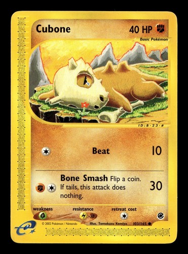 Carta pokemon cubone - carta,