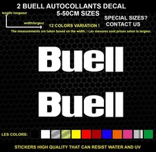 2 adesivi decorativi Buell - Veicoli e accessori, set da 2 pezzi