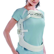 Fgp Busto ortopedico Tutore Iperestensore 3 Punti G35-100 short e Banda Grigio