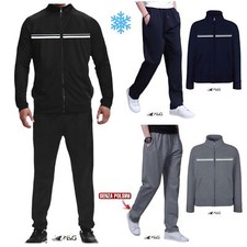 TUTA SENZA POLSINI DOPPIA BANDA FRONTALE DA M A 3XL APERTA FELPATA INVERNALE EVG