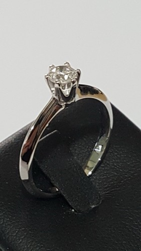 Anello solitario sgriffato - sgriffato, oro