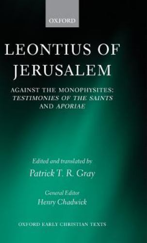 Leontius jerusalem against - leontius, of