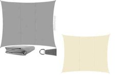 Tenda a vela RETTANGOLO ombreggiante telo sole ombra giardino PARASOLE 4X3 MT