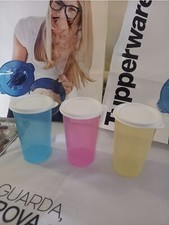 Set Tupperware 3 Bicchieri Con Sigillo 470 ml
