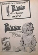 Bambola Sebino PATATINA - Bambolissima - Rara Pubblicità ORIGINALE D'epoca 1972