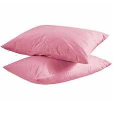 MAXIME MAISON - Coppia Federe Cuscino Letto, Misto Cotone, Tinta Unita (52x82cm)