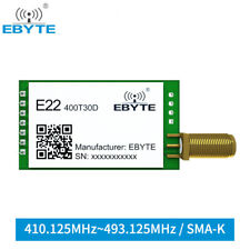 Modulo wireless LoRa 433MHz 22dBm TTL UART livello E22-400T30D EBYTE 5 km lungo raggio