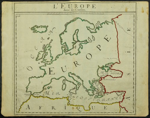 1711 carta geografica antica - -,