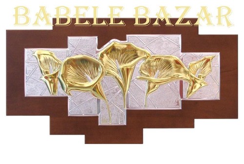 Quadro argento cm15x32 calle - argento,