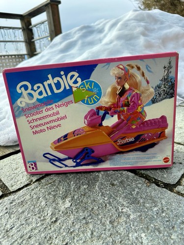 Barbie ski fun snowmobile - barbie,