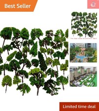 32pcs Various Size Model Trees