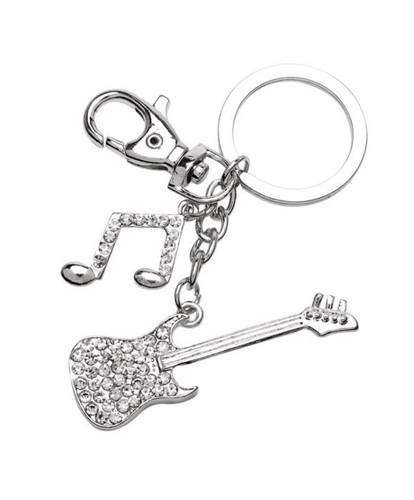 Portachiavi chitarra silver - portachiavi, e