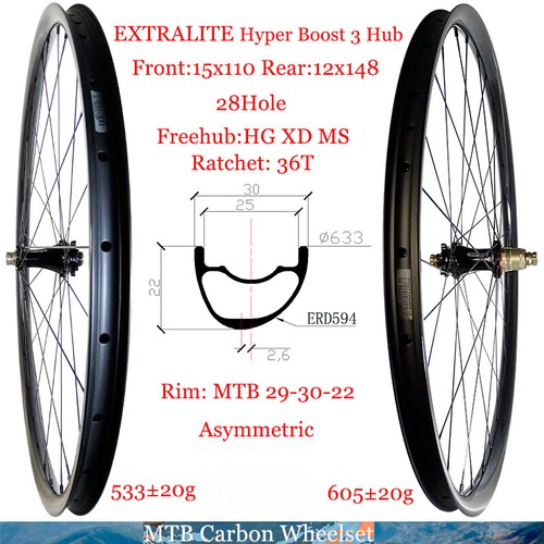 Set ruote superlight 29er - set,