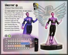 DC Heroclix SINESTRO - 041a - Set eredità lanterna SUPER RARO