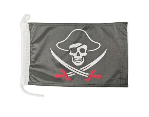 Bandiera barca pirati alta - pirati, di