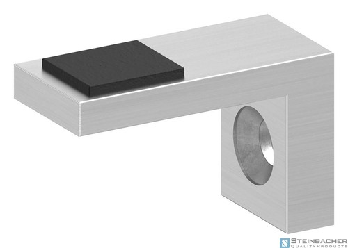 Mensola acciaio inox con - in,