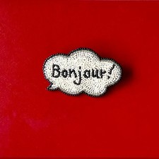 Buongiorno! Spilla da ricamo