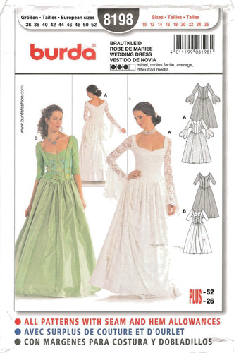 Abito sposa medievale burda - abito, da