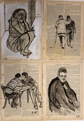 Disegni china e pastello - , 4