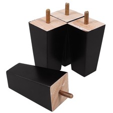  4 Pcs Piedi Per Tavolo in Legno Gambe Mobili Da Comodino Della Sedia