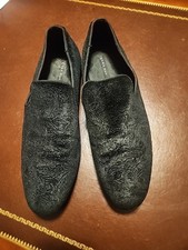 ZARA Mens Black Suede Loafers