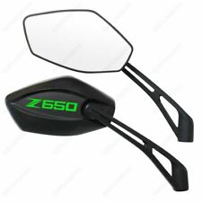 COPPIA SPECCHIETTI SPECCHI INFINITY NERO OMOLOGATI LOGO VERDE KAWASAKI Z650