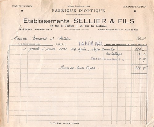941 facture fabrique d - fabrique,