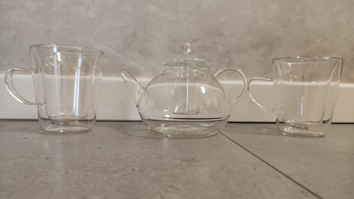 Set tazze teiera - set, vetro