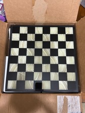 SCACCHIERA GRANDE IN MARMO E ONICE  35 Cm  