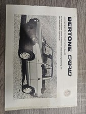 Appendice Libretto Uso Manutenzione BERTONE RITMO CABRION1a Serie Fiat Ritmo