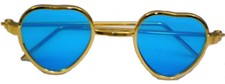 Gold Heart Frame Sunglasses