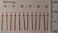 Lancette centrali secondi orologi da polso cronografi 0,18 - 0,23 mm lunghezza 15 mm