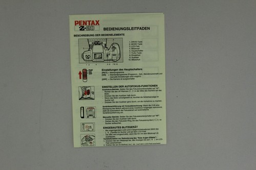 Bedienungsanleitung pentax - bedienungsanleitung,