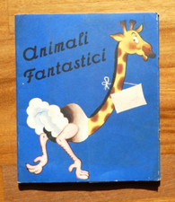 LIBRO GIOCATTOLO A COMPOSIZIONE-ANIMALI FANTASTICI-SENZA CASA ED.SVEZIA-ANNI  60