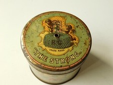 BARATTOLO IN LATTA CON DECORI FLOREALI PRIMI 900 PORTA COTONE 