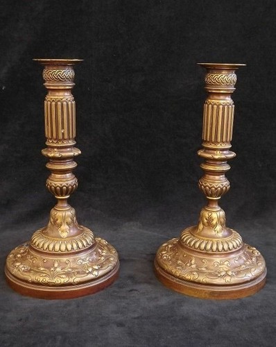 Coppia candelabri antichi - candelabri,