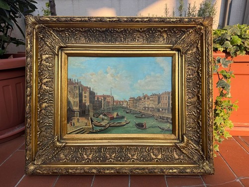 Dipinto olio tavola venezia - dipinto, su