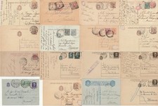 Lotto 16 Interi Postali Regno Cartoline, Biglietti, Franchigie 1907 - 1942