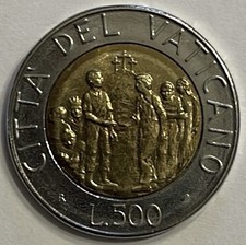 Coppia 500 Lire Vaticano