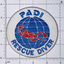 PADI Rescue Diver Patch Gancio e Ferro da Stiro Nuovo B681