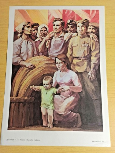 Poster sovietico vintage